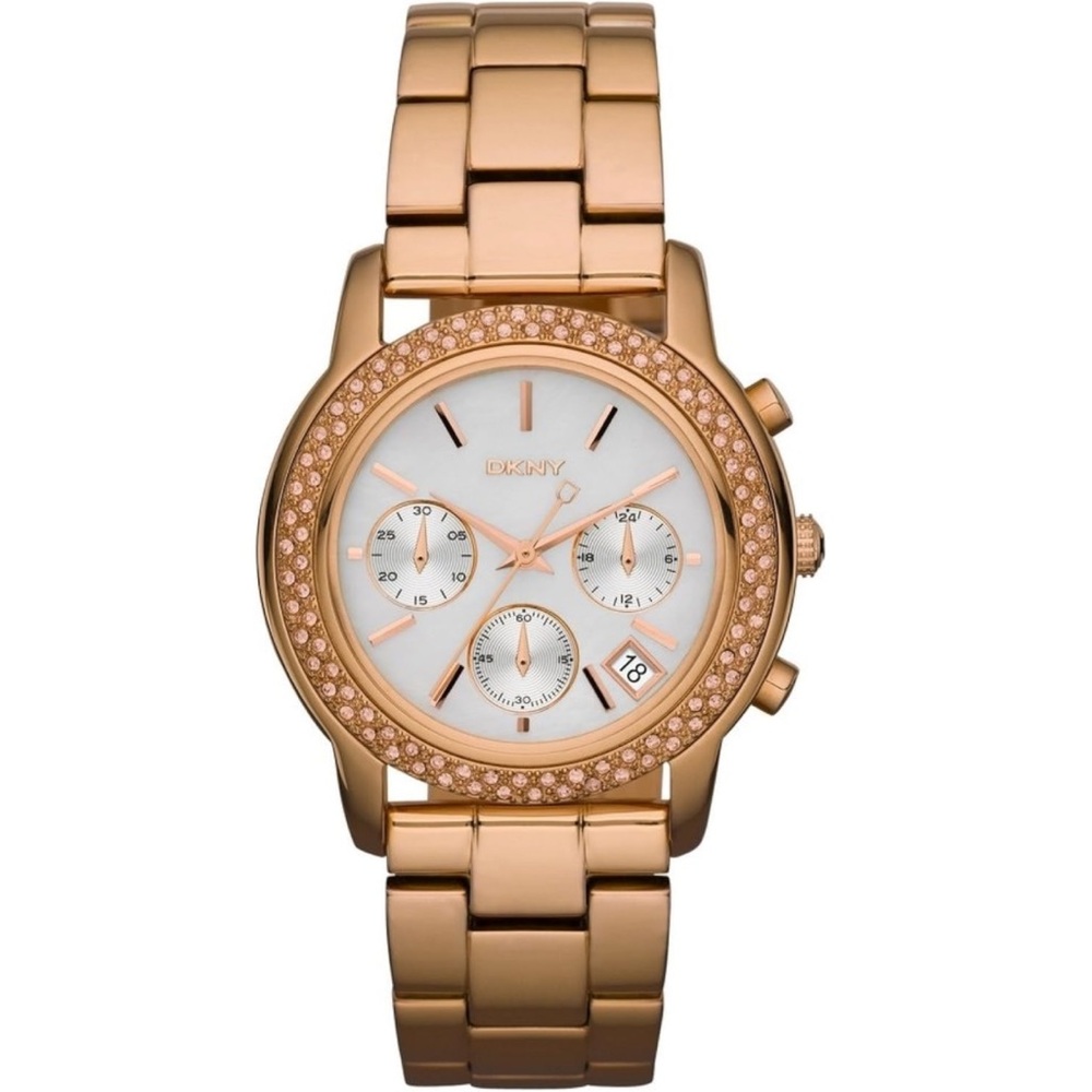 DKNY NY-8432 Women’s Gold Chronograph Watch –‎ Solid Stainless Steel